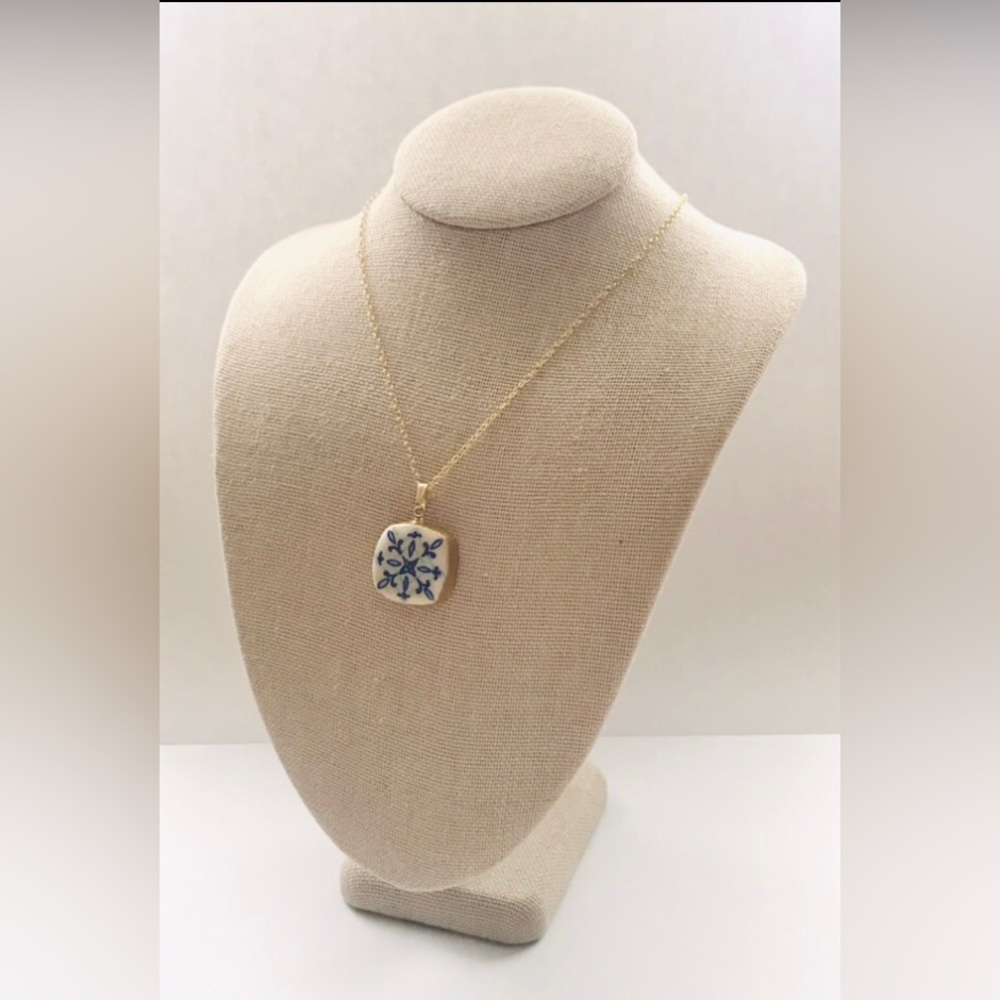 12K Gold Filled, Clay-Pendant Necklaces